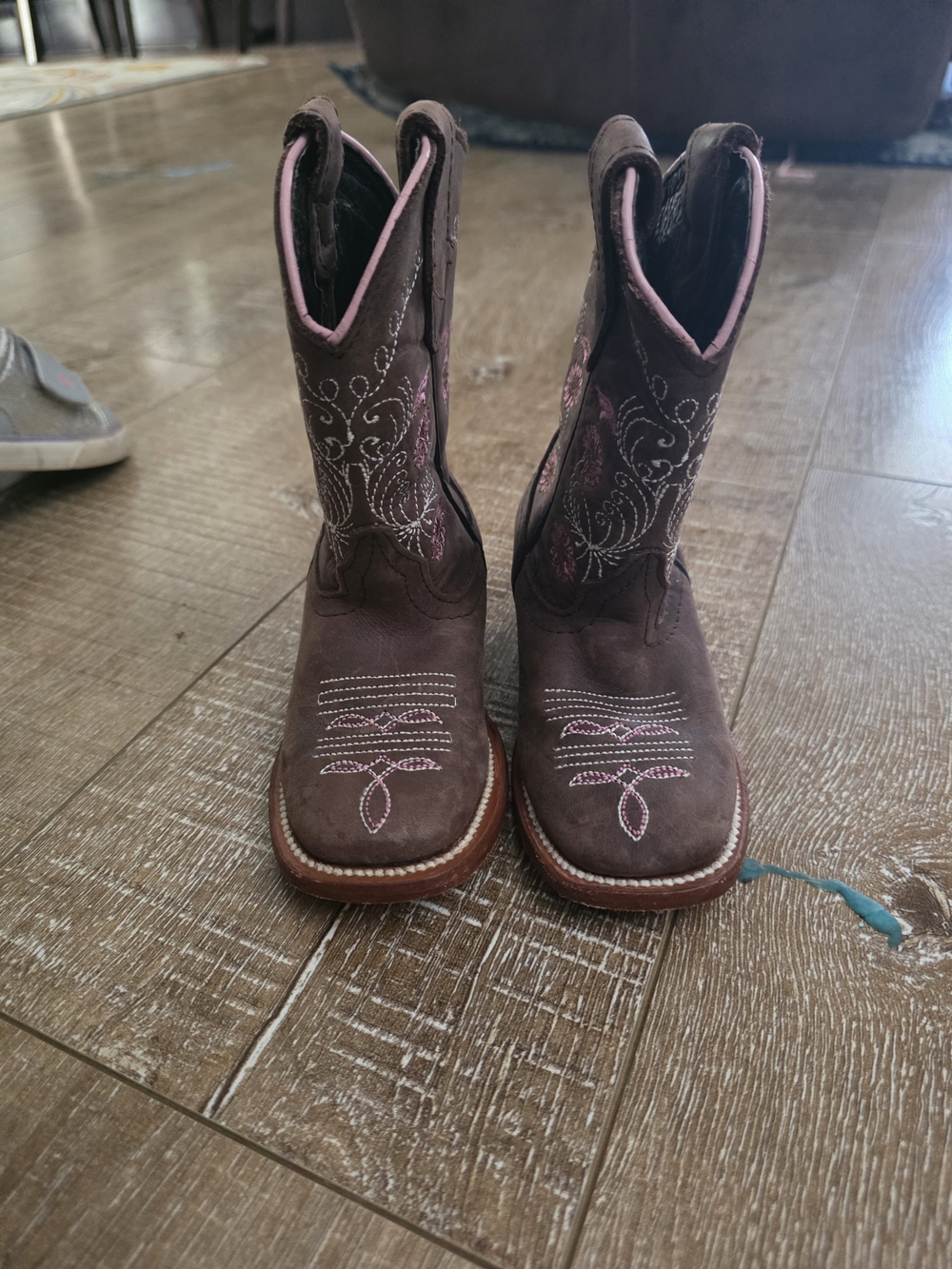 Girls' Square-Toe Western Cowboy Boots